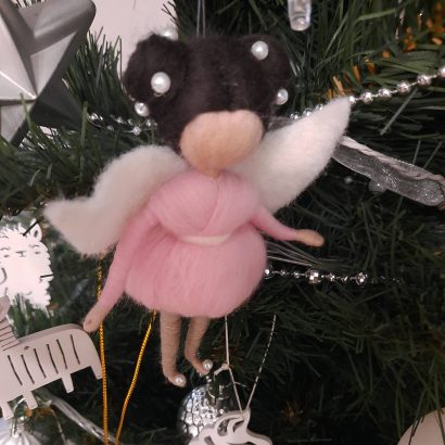 Маленька лялька янгол підвіска балерина сувенір на щастя