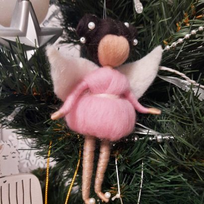 Маленька лялька янгол підвіска балерина сувенір на щастя
