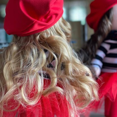 Авторська текстильна лялька парижанка у береті (на вибір!)