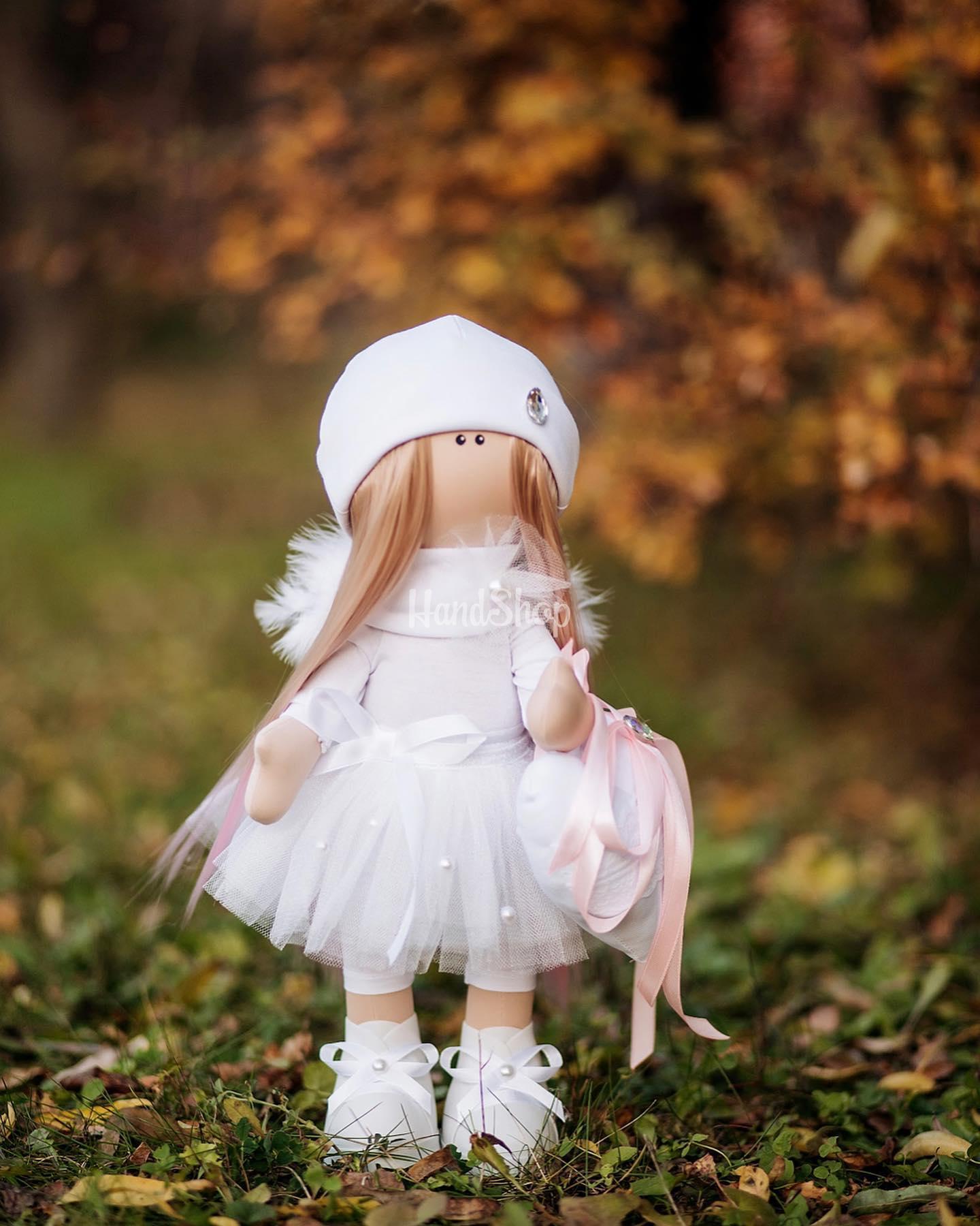 Лялька текстильна велика тільда янгол з крилами Лялька текстильна велика тільда янгол з крилами