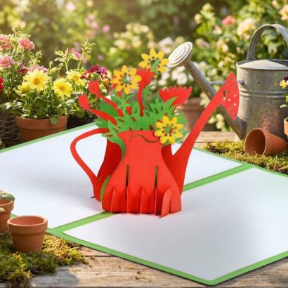 Жіноча листівка з 3d квітами лійка мамі, сестрі, подрузі