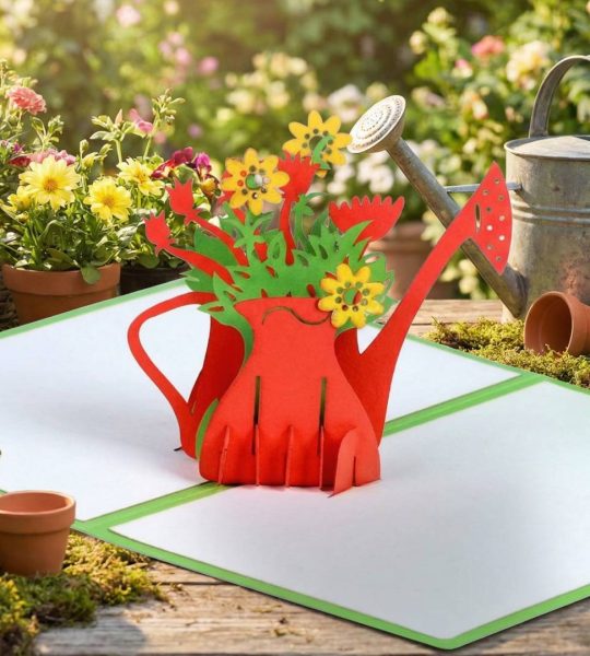 Жіноча листівка з 3d квітами лійка мамі, сестрі, подрузі