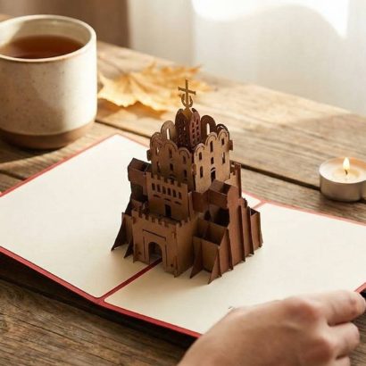 3d листівка пам'ятка архітектури Києва Золоті Ворота сувенір