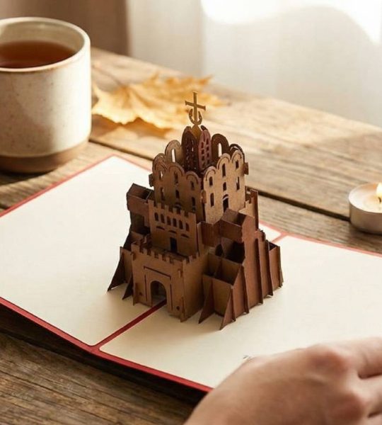 3d листівка пам'ятка архітектури Києва Золоті Ворота сувенір