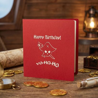 Чоловіча 3d листівка піратський корабель ручної роботи