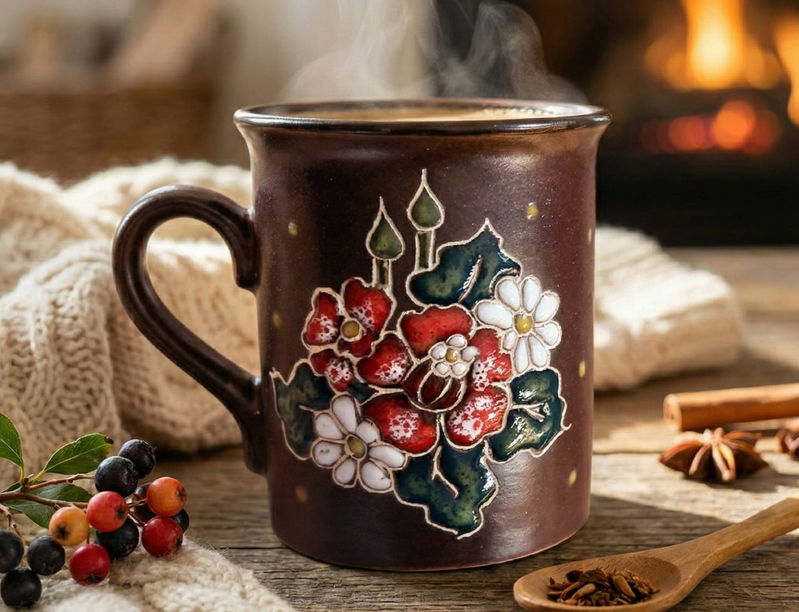 Кохання в деталях: керамічна чашка з маками як ідеальний подарунок на День святого Валентина