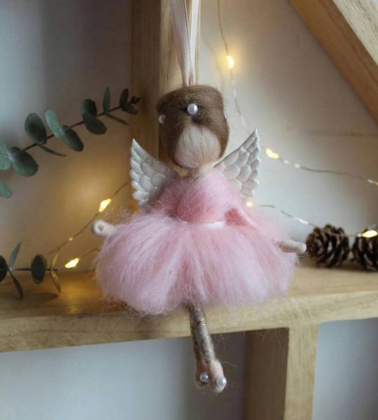 Різдвяна дитяча лялька ангел балерина підвіска 2026