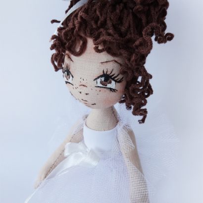 Кукла на подставке авторская балерина