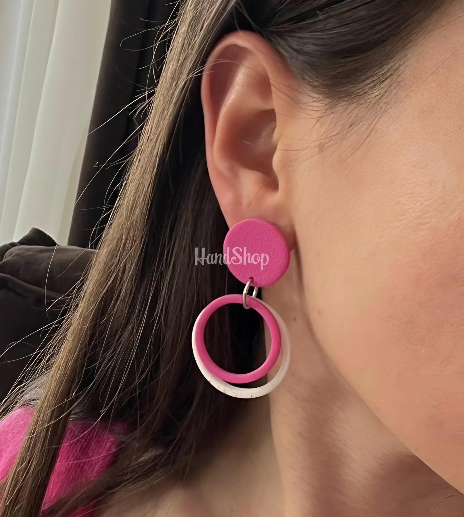 Жіночі святкові блакитні сережки геометричні круглі Жіночі святкові блакитні сережки геометричні круглі