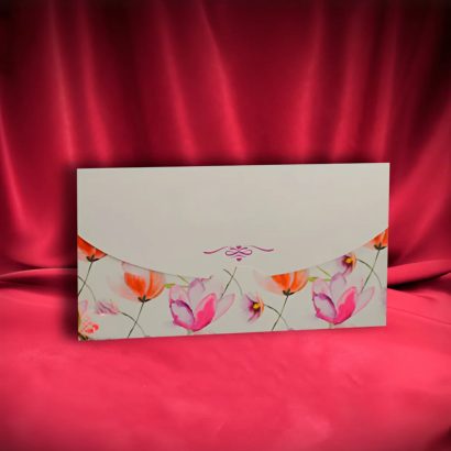 Жіночий конверт для грошей листівка квіти тюльпани