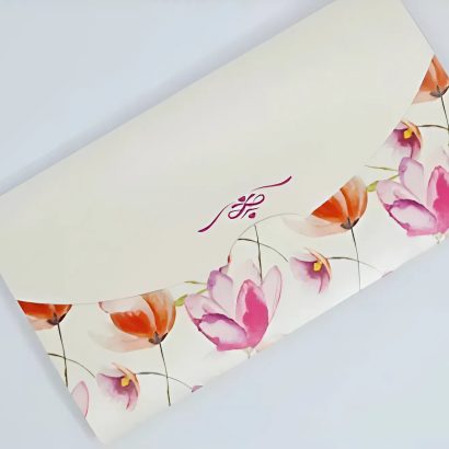 Жіночий конверт для грошей листівка квіти тюльпани