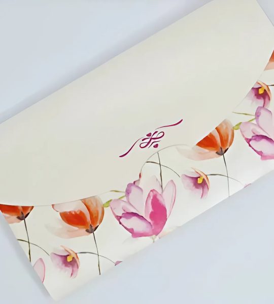 Жіночий конверт для грошей листівка квіти тюльпани