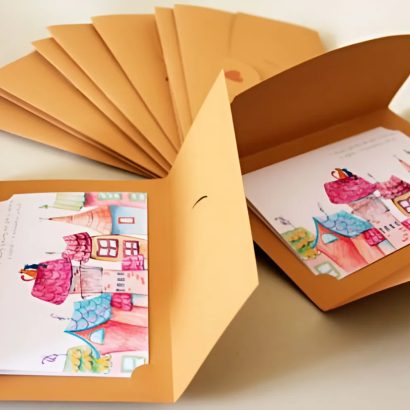 Авторська мальована листівка будинок на новосілля в конверті