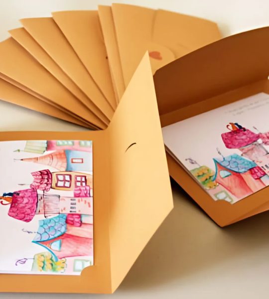 Авторська мальована листівка будинок на новосілля в конверті