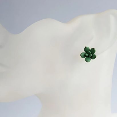 Жіночі сережки гвоздики маленькі сукуленти квіти глина