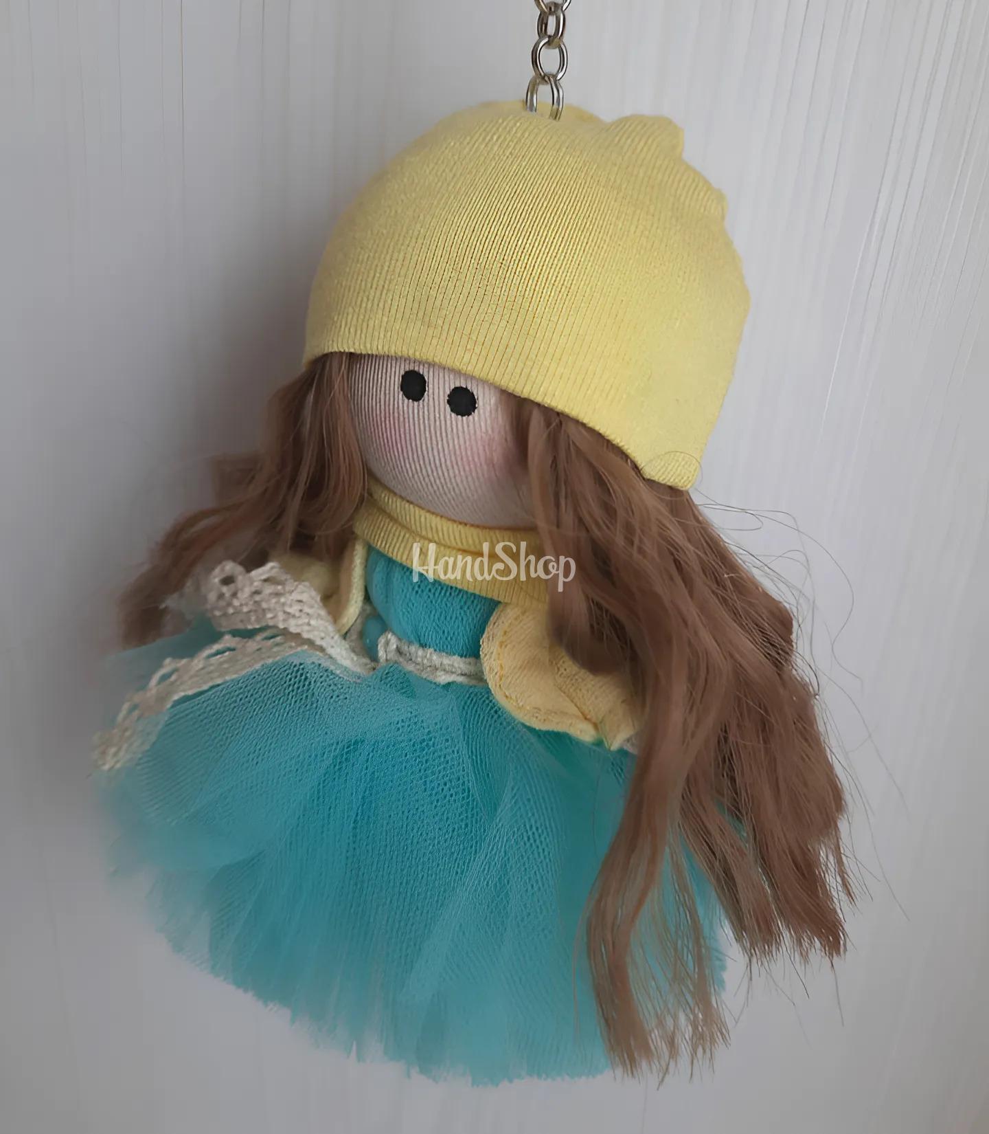 Лялька брелок своїми руками з кучерявим волоссям Ukraine Лялька брелок своїми руками з кучерявим волоссям Ukraine
