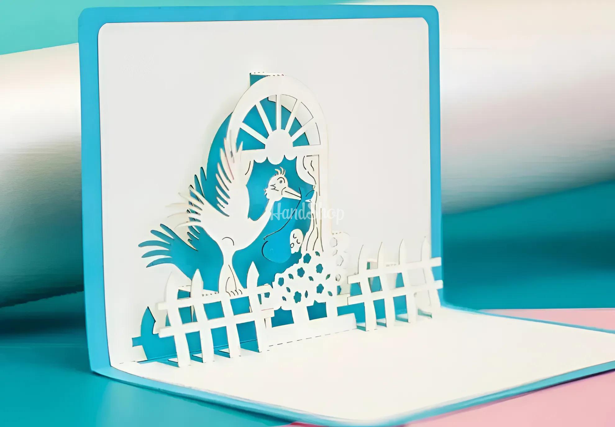 3d вітальна листівка для новонародженого хлопчика 3d вітальна листівка для новонародженого хлопчика