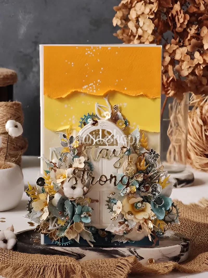 Об’ємна авторська листівка/конверт дім день народження Об’ємна авторська листівка/конверт дім день народження