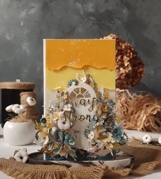 Об’ємна авторська листівка/конверт дім день народження