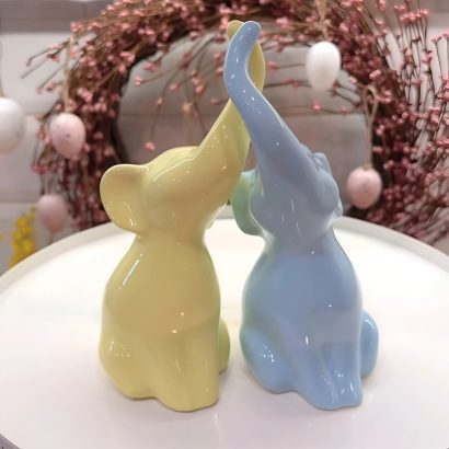 Декоративні порцелянові слоники пара сувенір Ukraine