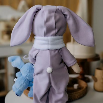 Ігрова лялька тільда в комбінезоні зайка іграшка Стіч