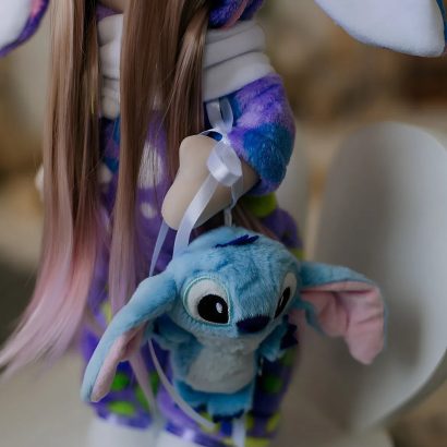 Дитяча лялька тільда в комбінезоні зайка іграшка Стіч