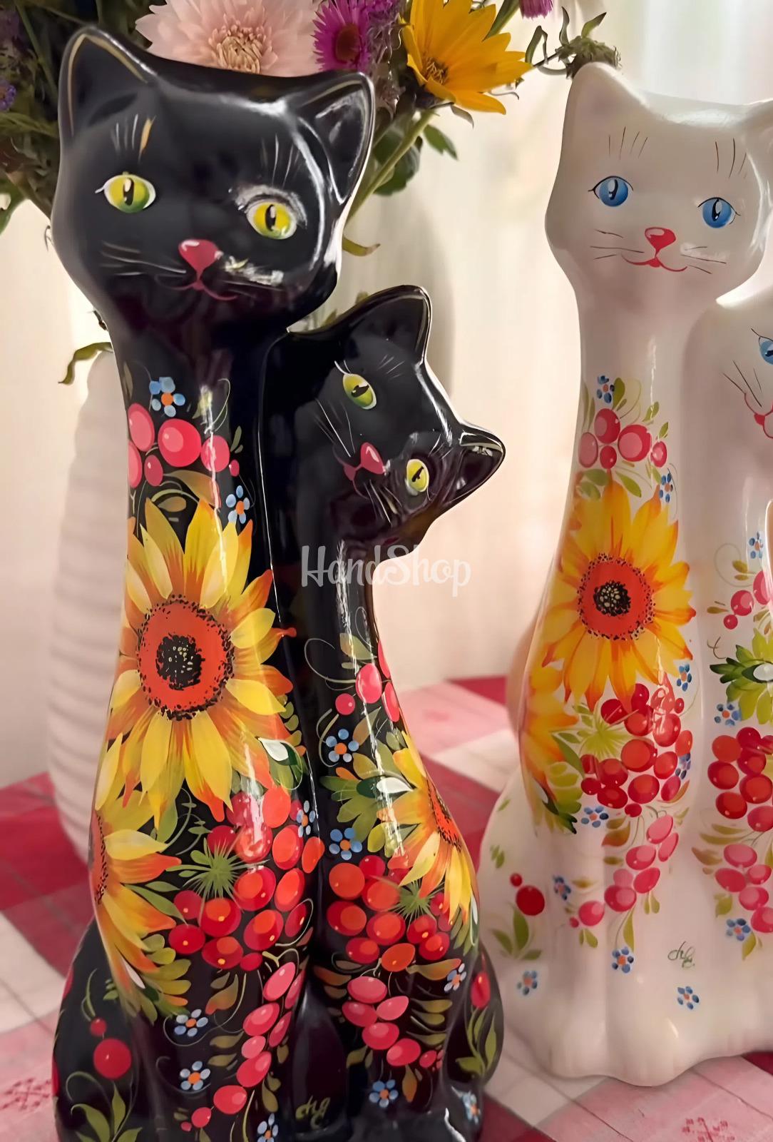 Пара котики петриківський розпис кераміка (на вибір!) Пара котики петриківський розпис кераміка (на вибір!)