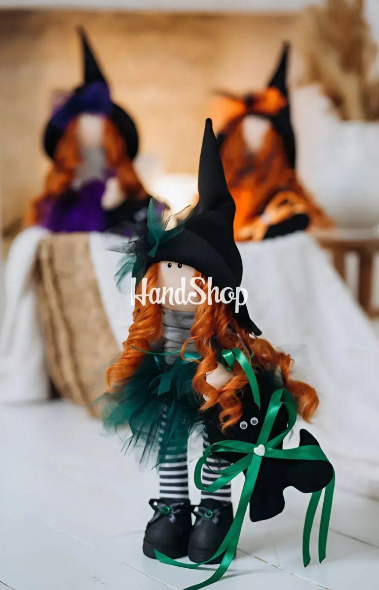 Интерьерная кукла тильда рыжая ведьма Halloween 2026 — фото 5