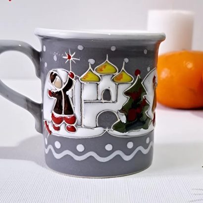 Набір Чашка+Миска Різдво 2026 ручний розпис, кераміка