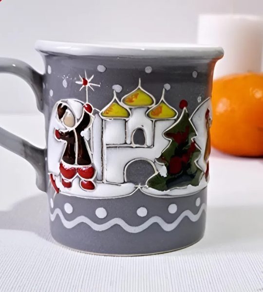 Набір Чашка+Миска Різдво 2026 ручний розпис, кераміка