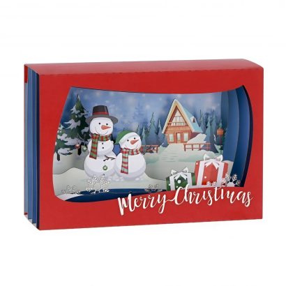 Коробочка листівка панорамка Merry Christmas 2026