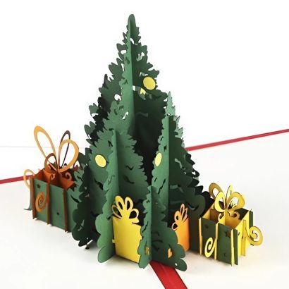 3D листівка на новий рік своїми руками Різдво 2026 ялинка