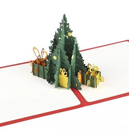 3D листівка на новий рік своїми руками Різдво 2026 ялинка