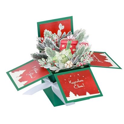 Листівка коробочка своїми руками на Різдво Новий рік 2026