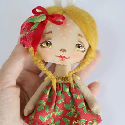 Інтер’єрна новорічна маленька лялька оленятко сувенір 2026