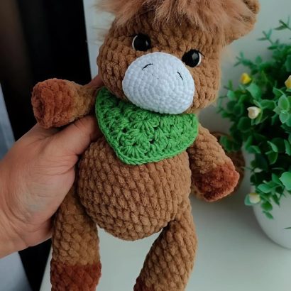 Новорічна іграшка коник символ 2026 року сувенір