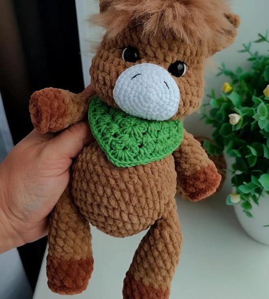 Новорічна іграшка коник символ 2026 року сувенір