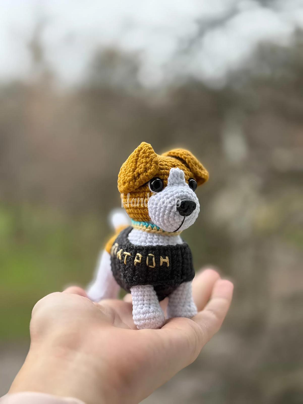 Маленька м’яка іграшка символ України пес Патрон 2026 Маленька м’яка іграшка символ України пес Патрон 2026