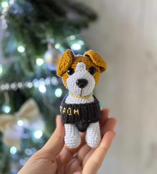 Маленька м’яка іграшка символ України пес Патрон 2026