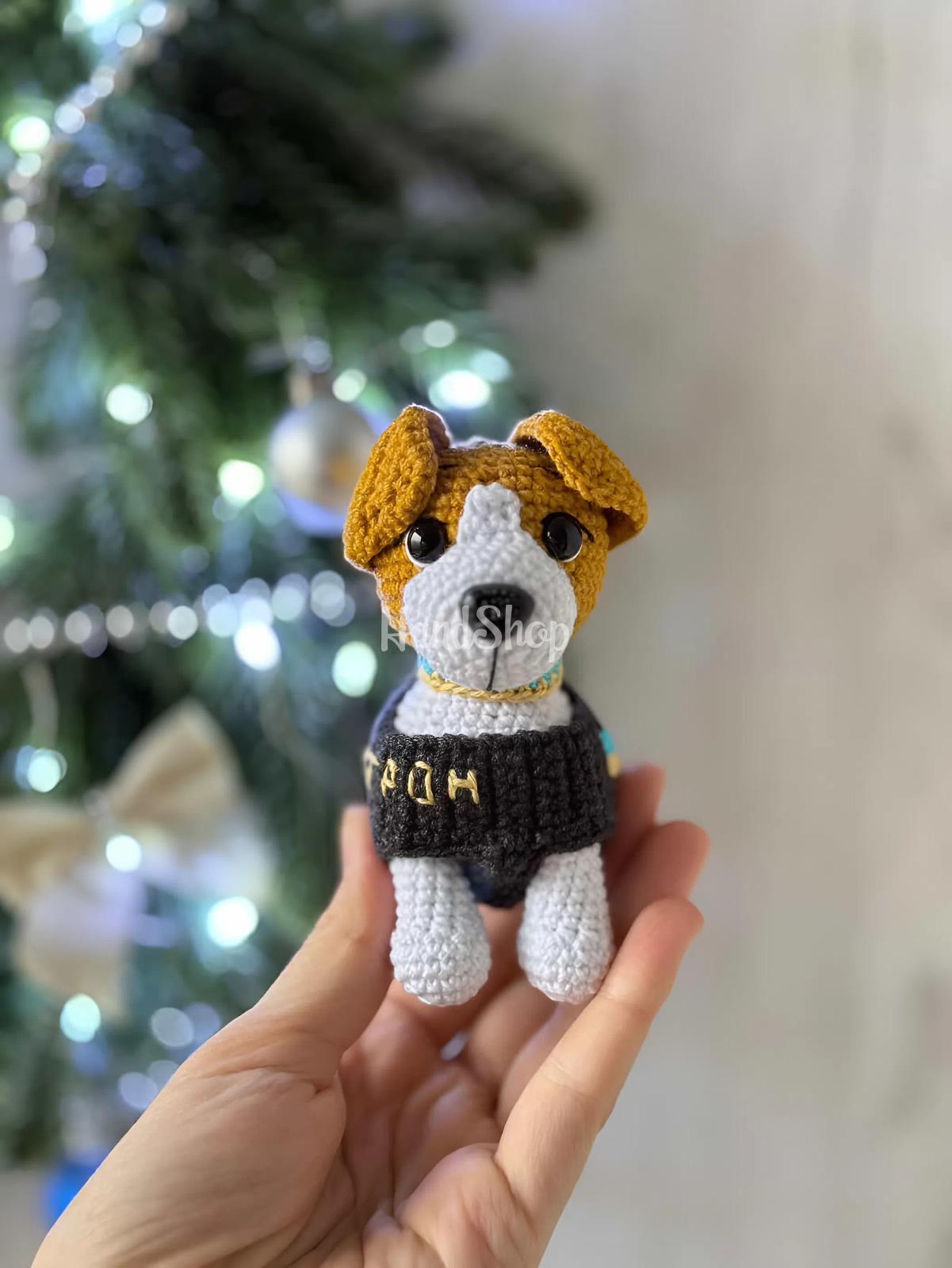 Маленька м’яка іграшка символ України пес Патрон 2026 Маленька м’яка іграшка символ України пес Патрон 2026