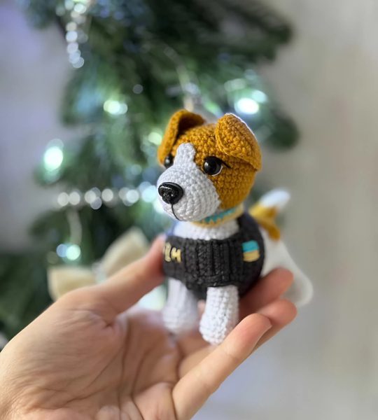 Маленька м’яка іграшка символ України пес Патрон 2026