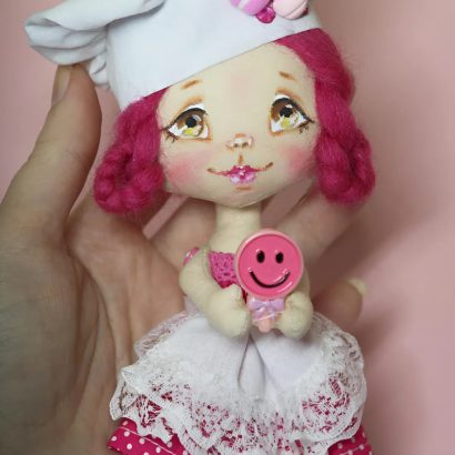 Сувенірна дитяча текстильна лялька кухар кондитер 2026