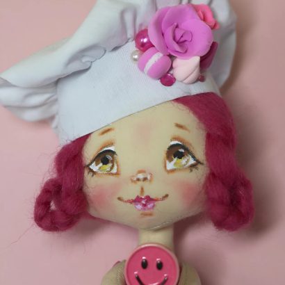 Сувенірна дитяча текстильна лялька кухар кондитер 2026