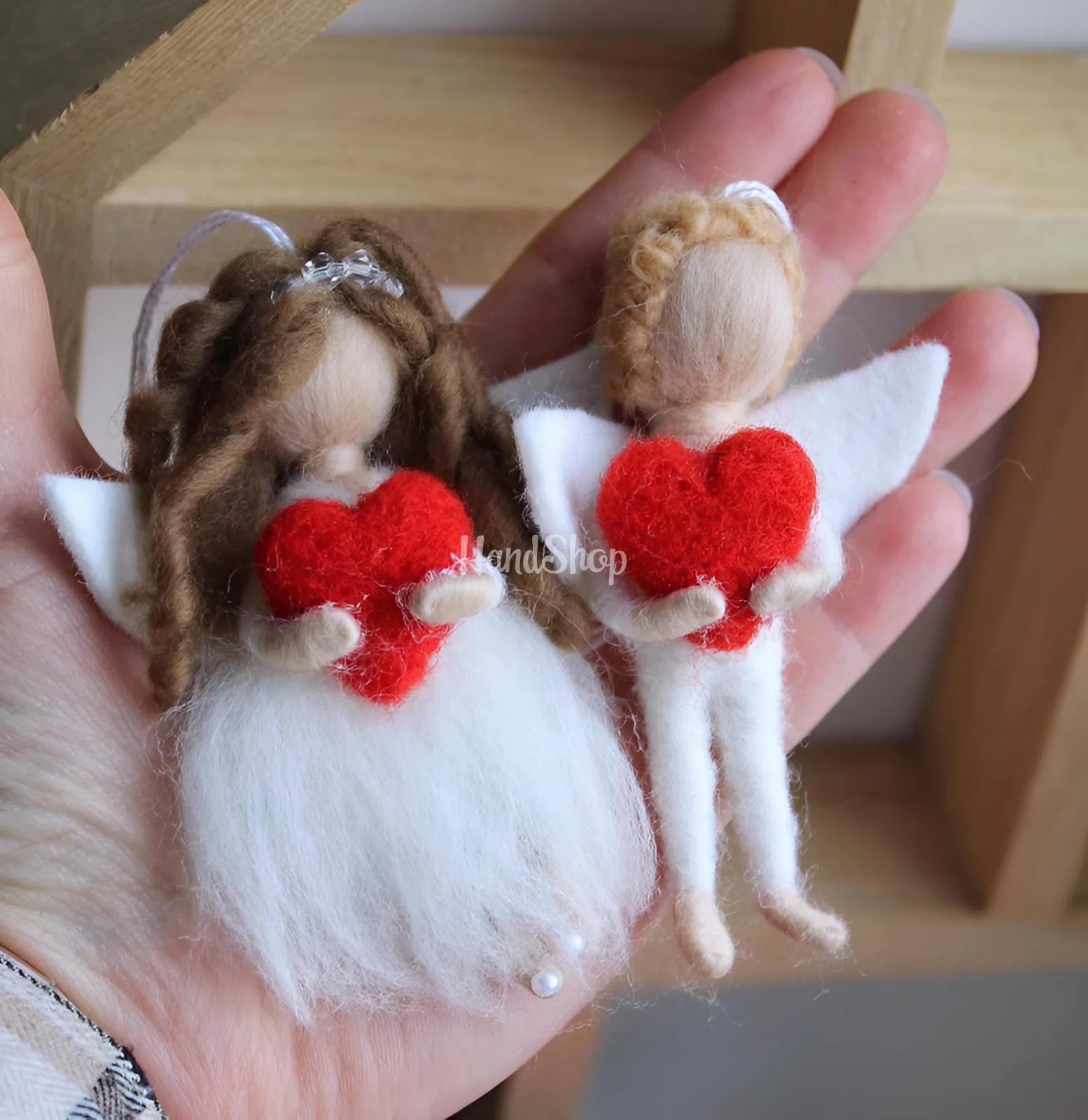 Весільна пара лялька валентинки ангели підвіски, 2 шт Весільна пара лялька валентинки ангели підвіски, 2 шт