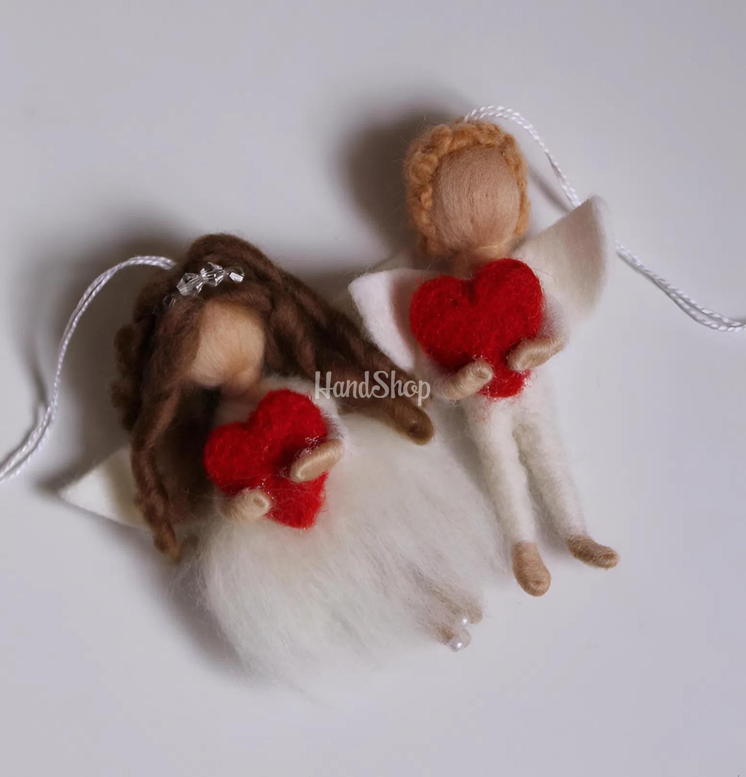 Весільна пара лялька валентинки ангели підвіски, 2 шт Весільна пара лялька валентинки ангели підвіски, 2 шт