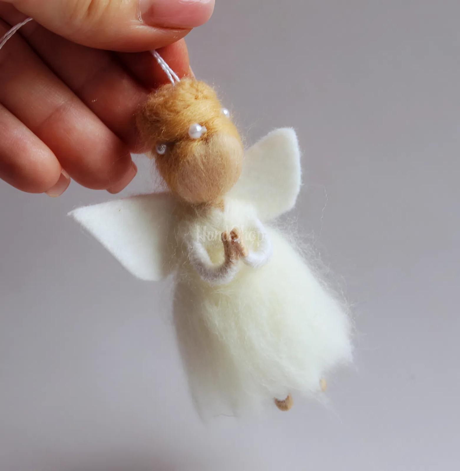 Авторська міні лялька балерина ангелик підвіска на ниточці сувенір Авторська міні лялька балерина ангелик підвіска на ниточці сувенір