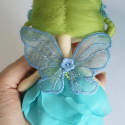 Маленька авторська текстильна сувенірна лялька фея квіточка