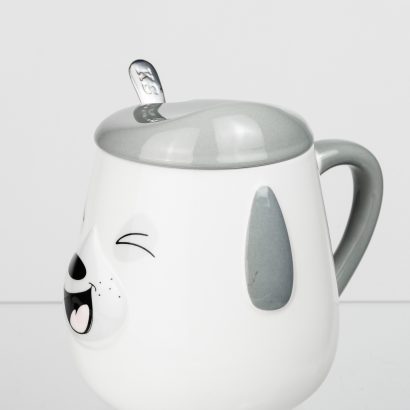 Кружка с крышкой и ложкой новогодняя 2022