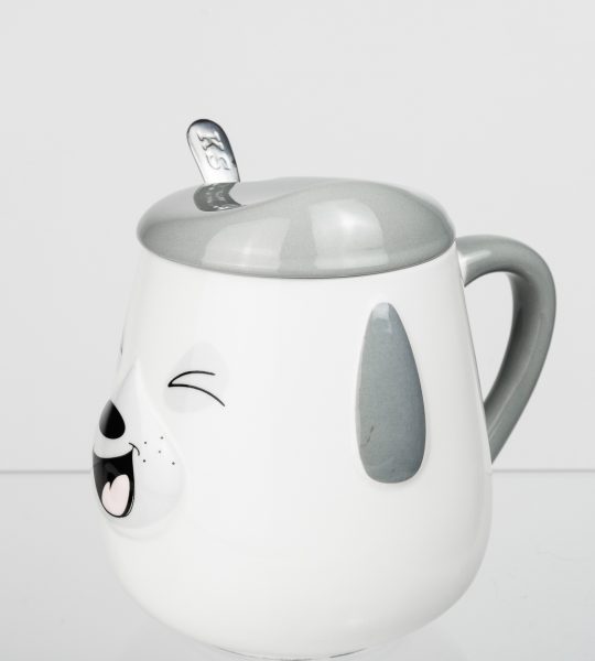 Кружка с крышкой и ложкой новогодняя 2022