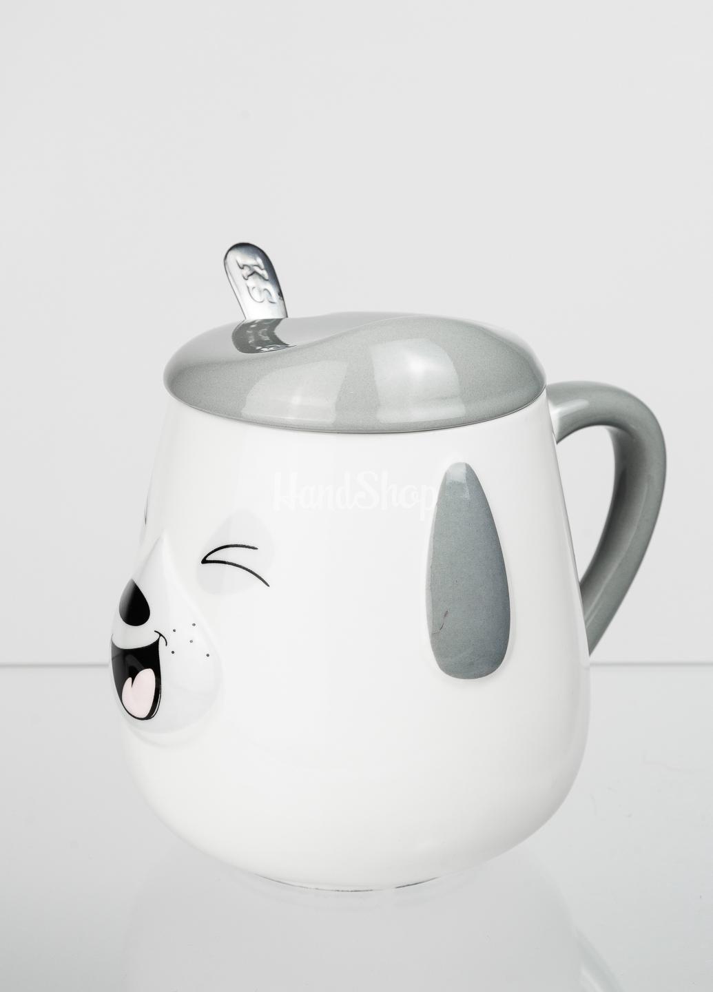 Кружка с крышкой и ложкой новогодняя 2022 Кружка с крышкой и ложкой новогодняя 2022